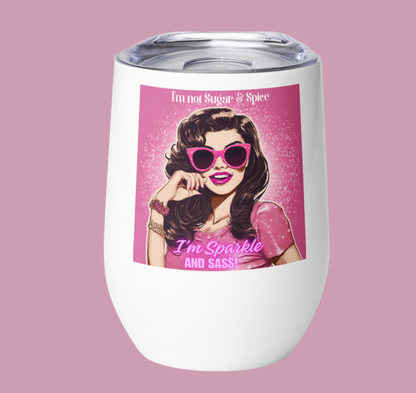 Wine tumbler - Sparkle & Sass