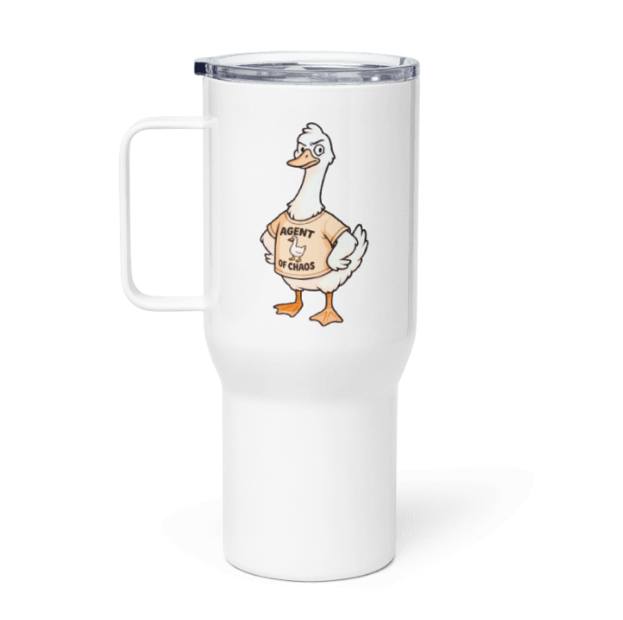 “Agent of Chaos Goose” Travel Tumbler