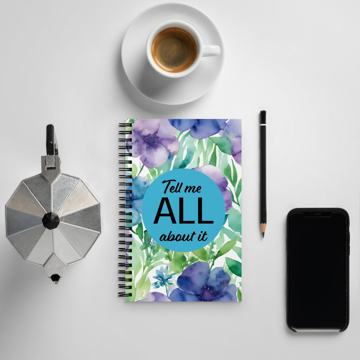 Spiral notebook - Tell all